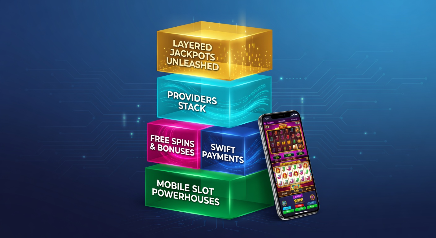 Schermafbeelding van een mobiel slot met gelaagde jackpotlagen, gratis spins en bonusfeatures die oplichten tijdens het spel