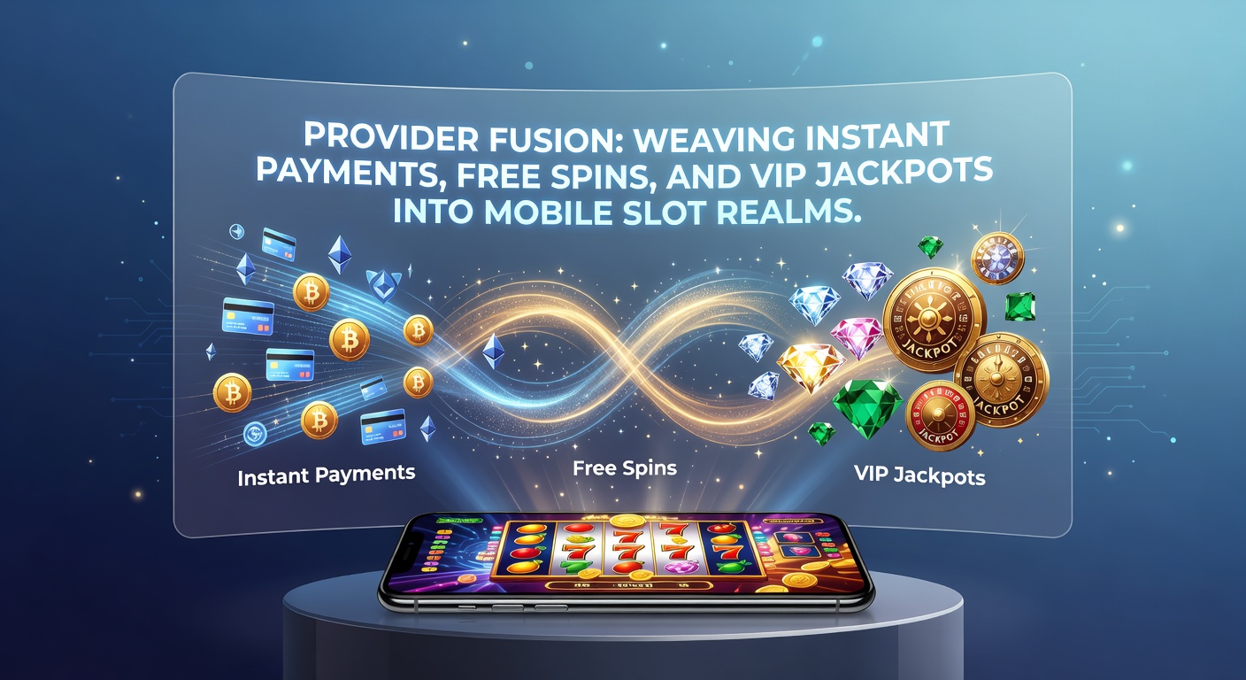 Schermafbeelding van een mobiel slotspel met geïntegreerde snelle betalingen, free spins en een knipperende VIP-jackpotmeter