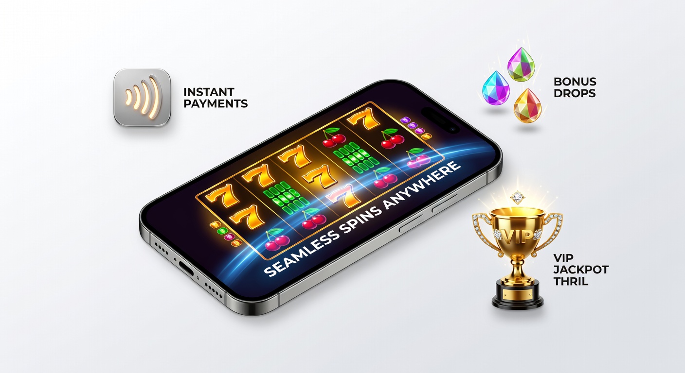 Smartphone met vallende bonusmunten op een slotspel, omringd door notificatiebellen voor directe rewards en jackpotmeters