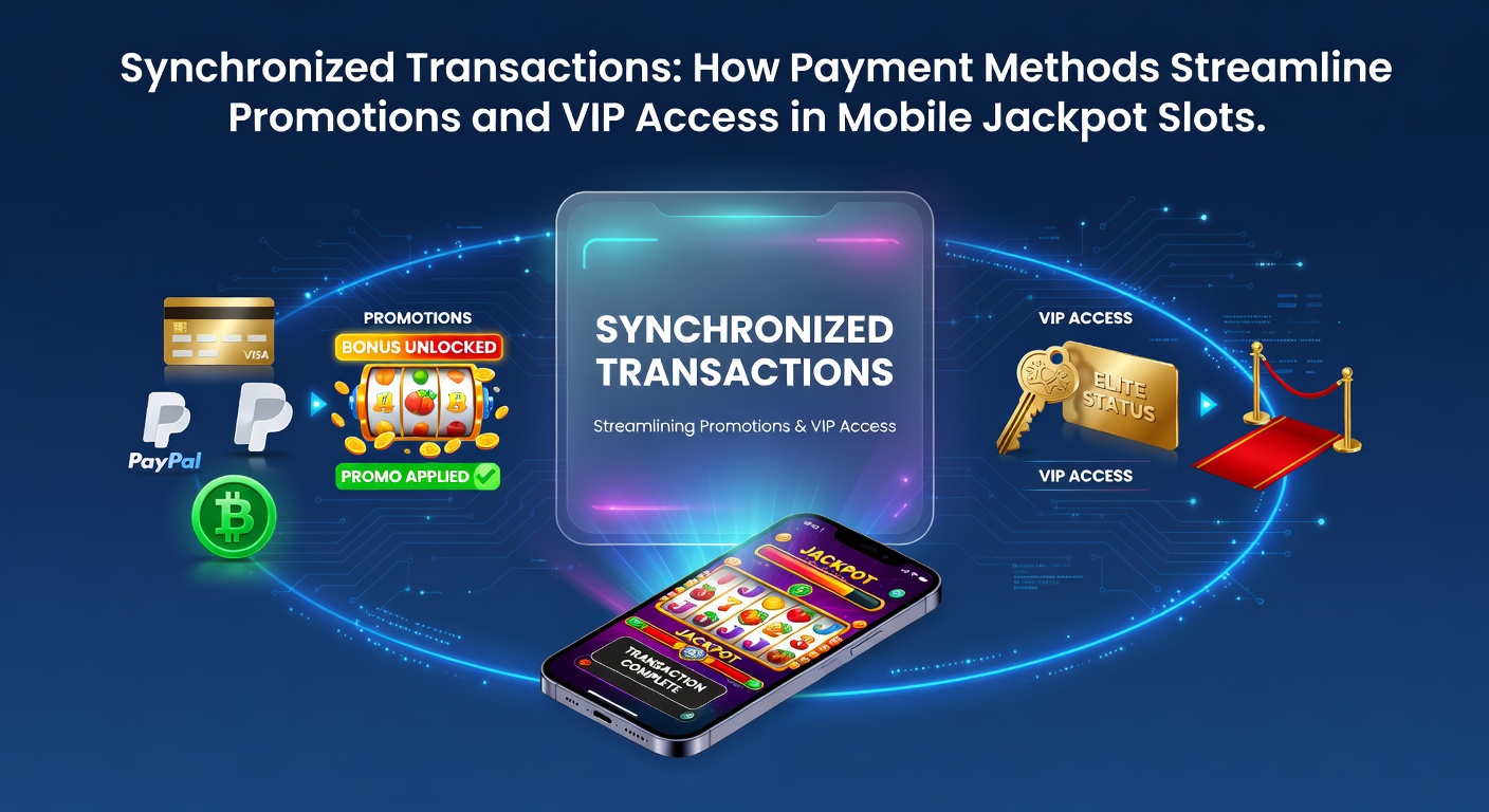 Mobiele jackpot slots met gesynchroniseerde betalingsmethoden die promoties activeren